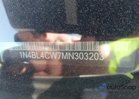 2021 Nissan Altima Sr Intelligent Awd from USA, damaged, VIN 1N4BL4CW7MN303203